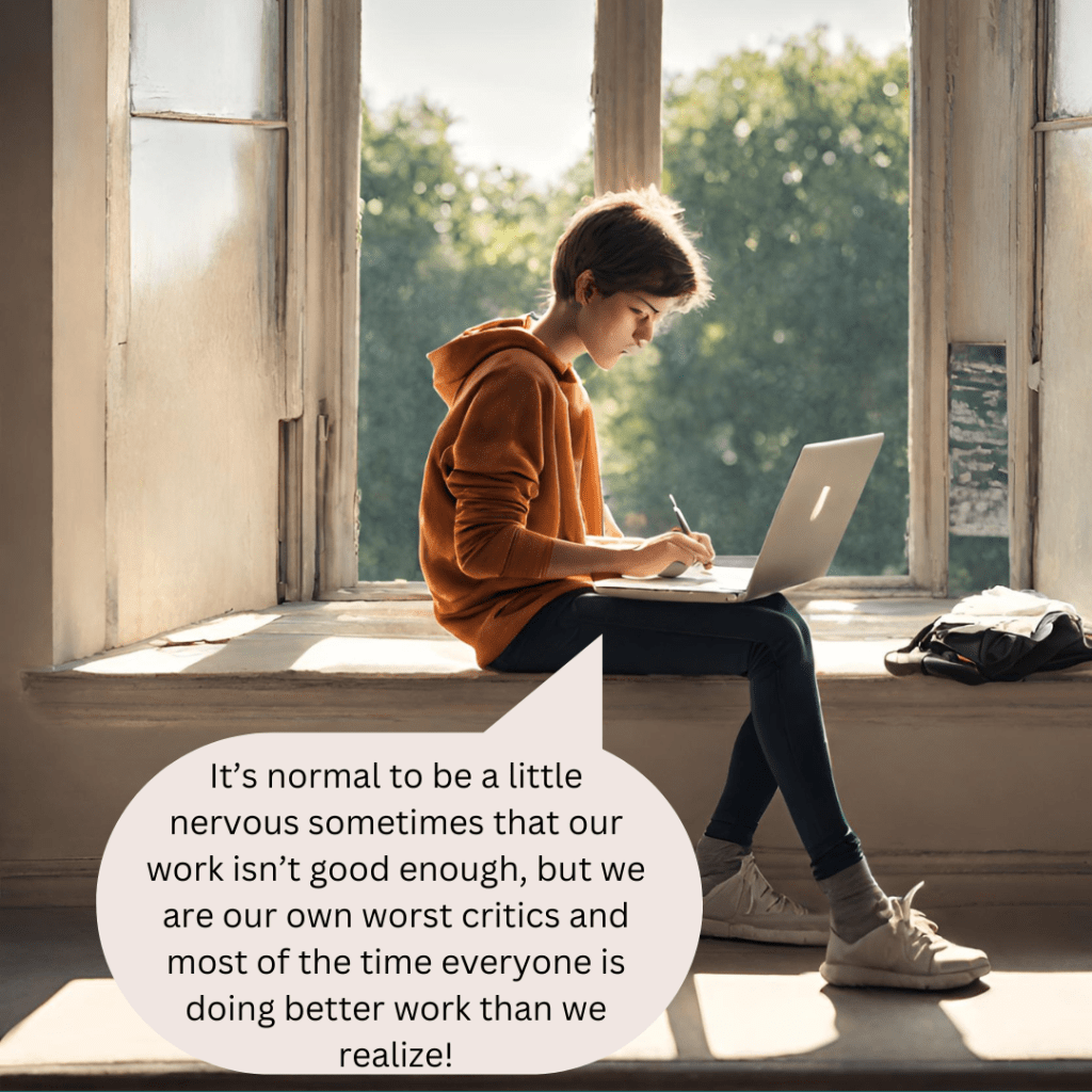 Student C encourages confidence.